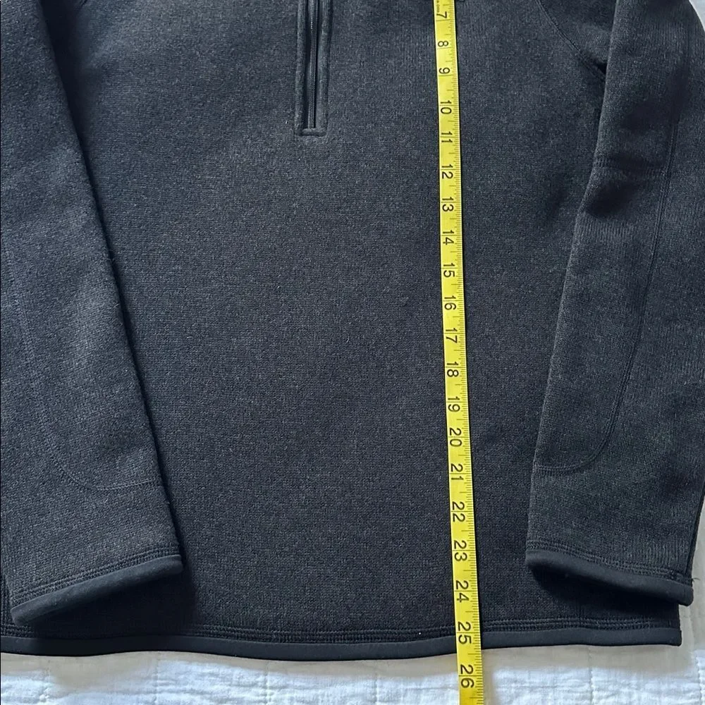 Patagonia Better Sweater 1/4-Zip Fleece Jacket Men’s Gray Red Ventures Logo Sz.M